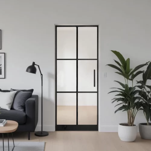 premium steelookdeur 6 vaksverdeling in interieur
