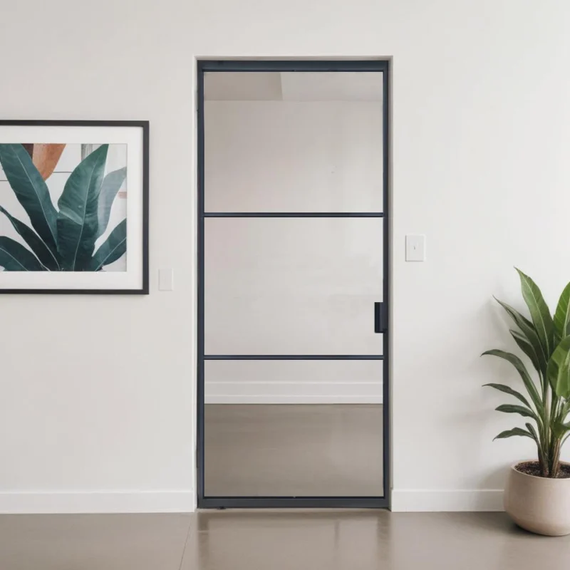 premium stalen deur 3 vakken in interieur